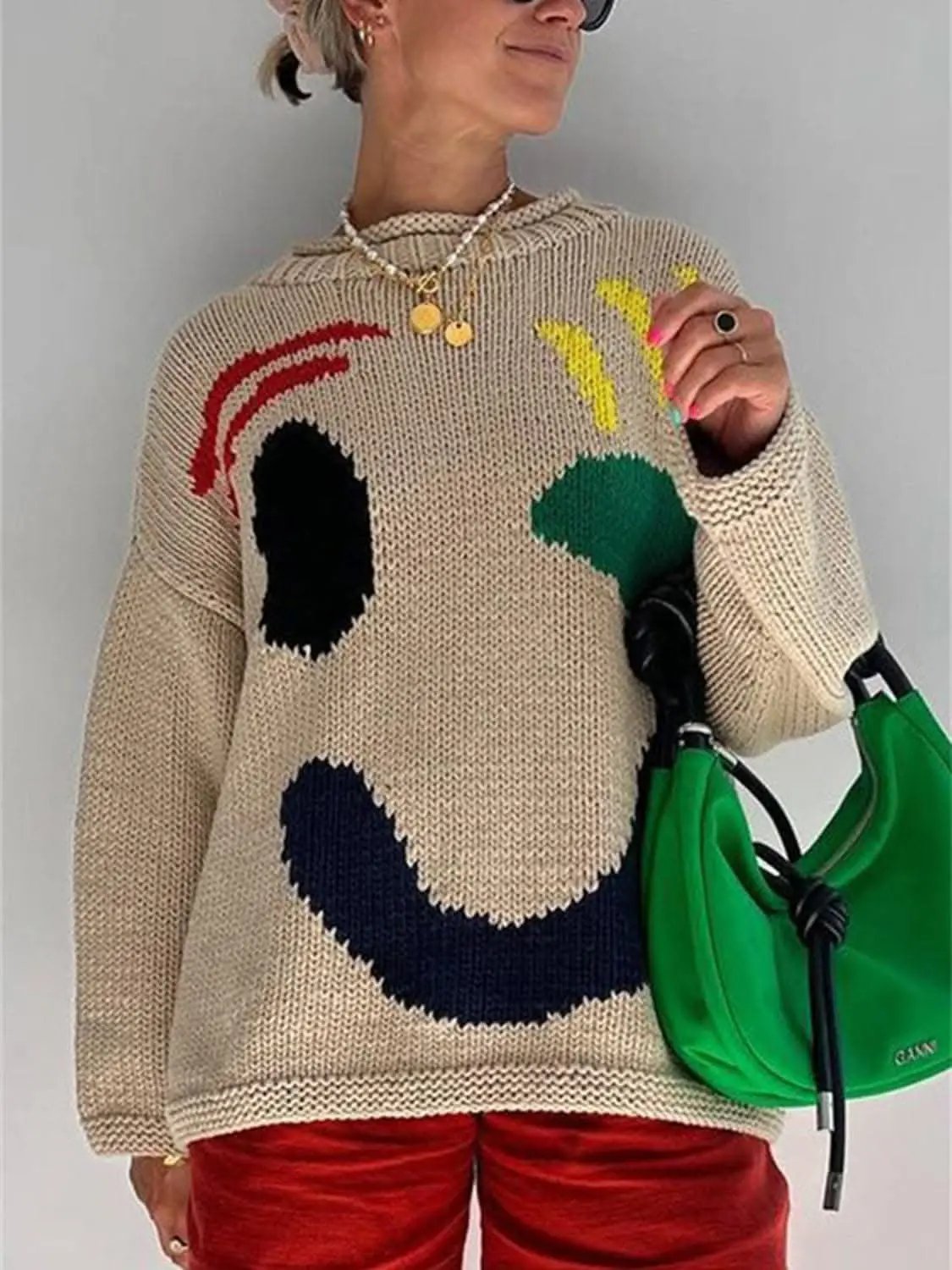 Sweaters Trendsi Cozy colorblock pullover, 100% polyester
