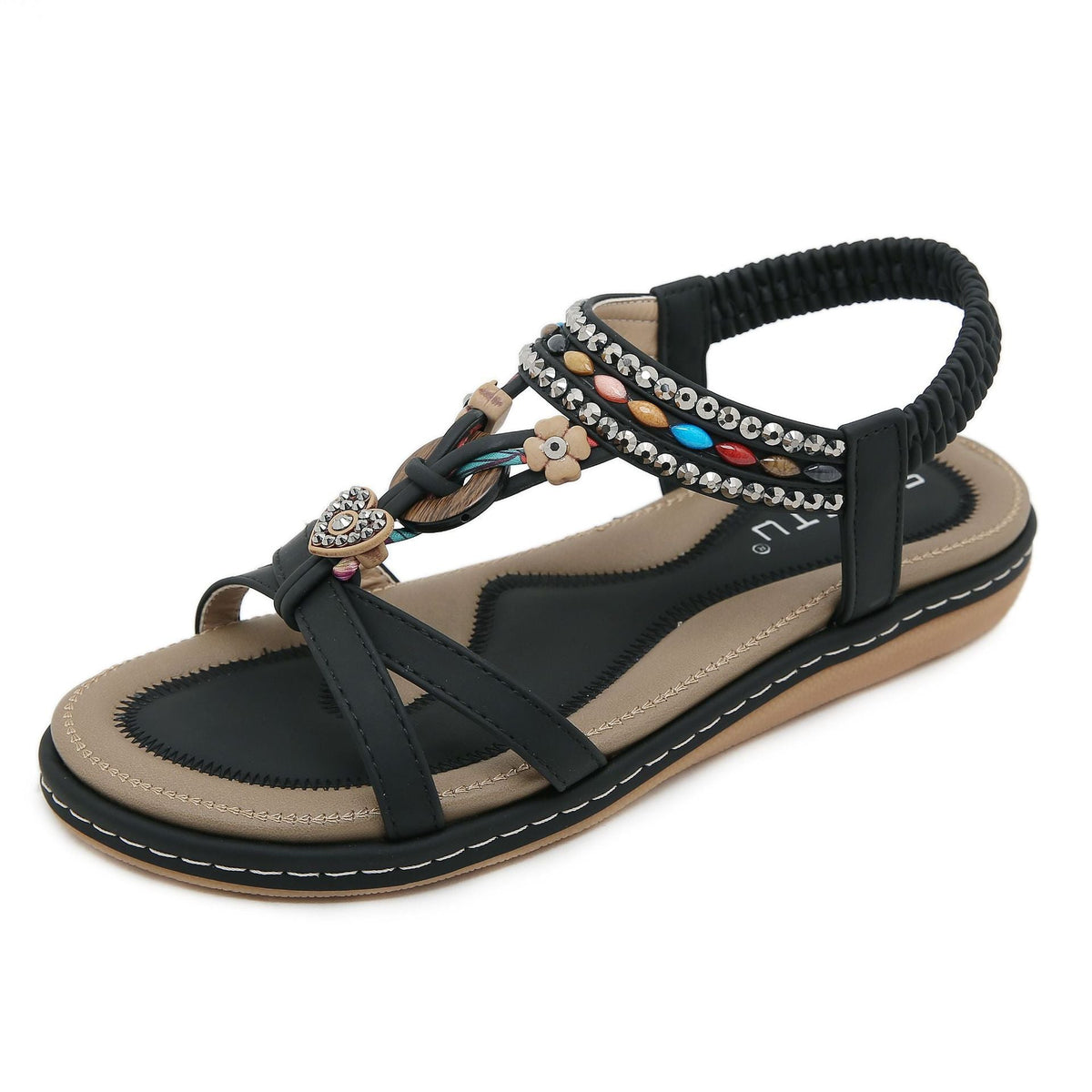 Women's Rhinestone Casual Flat Sandals
