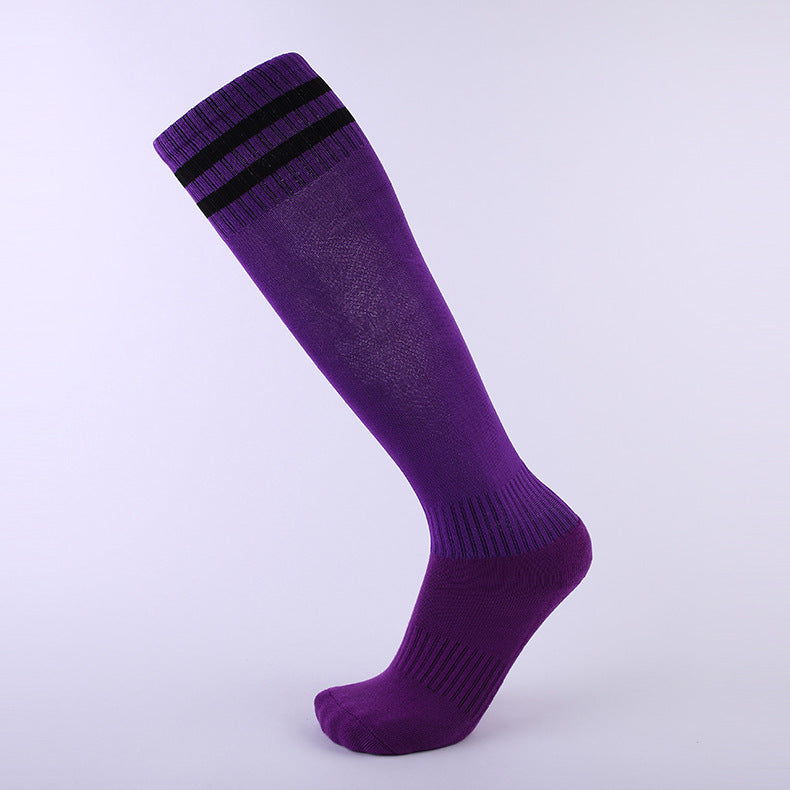 Cross-border Long-tube Sports Socks Thickened Non-slip Towel Bottom Mens Football Training Socks Sweat-absorbent Breathable Professional Football Socks