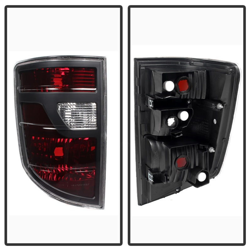 xTune Honda Ridgeline Pickup 06-08 Luces traseras estilo OEM rojo ahumado ALT-JH-HRID06-OE-RSM