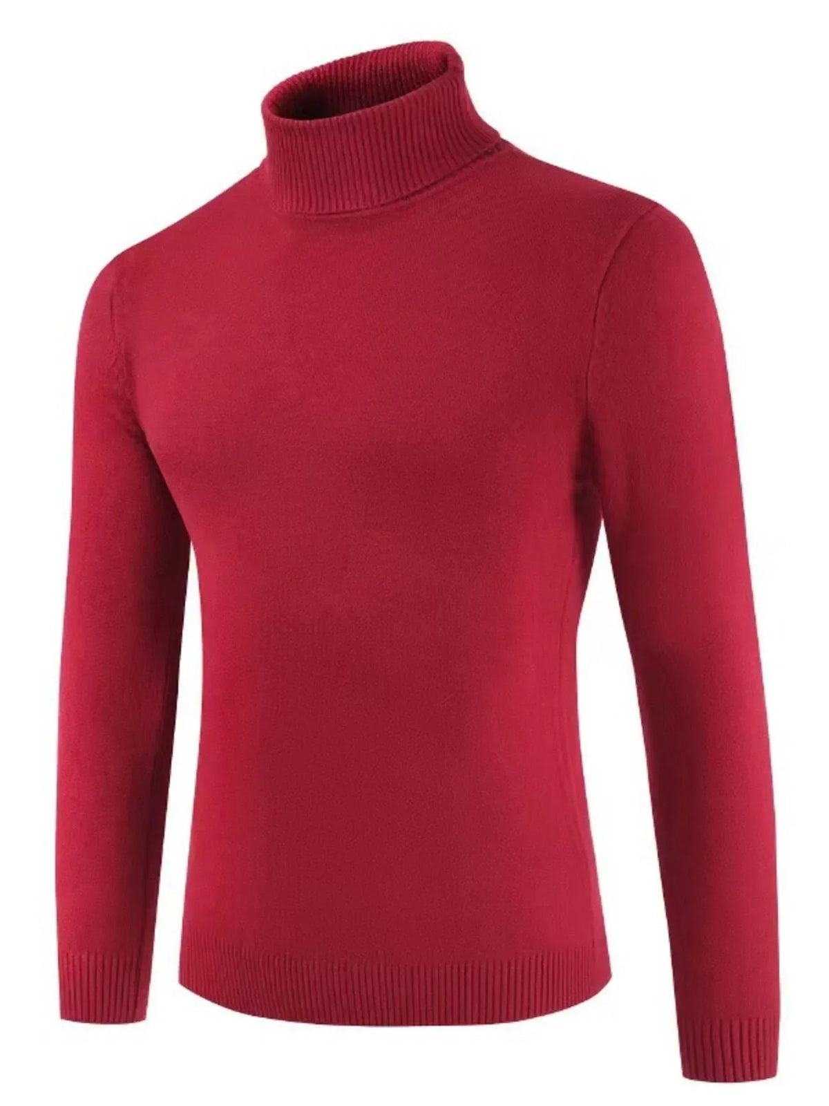 Men's Plus Size Turtleneck Long Sleeve Sweater