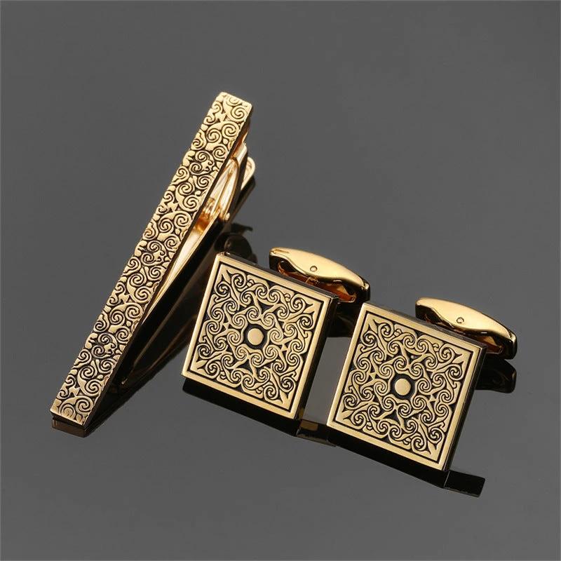 Men's  Tie Clip and Cufflinks Set