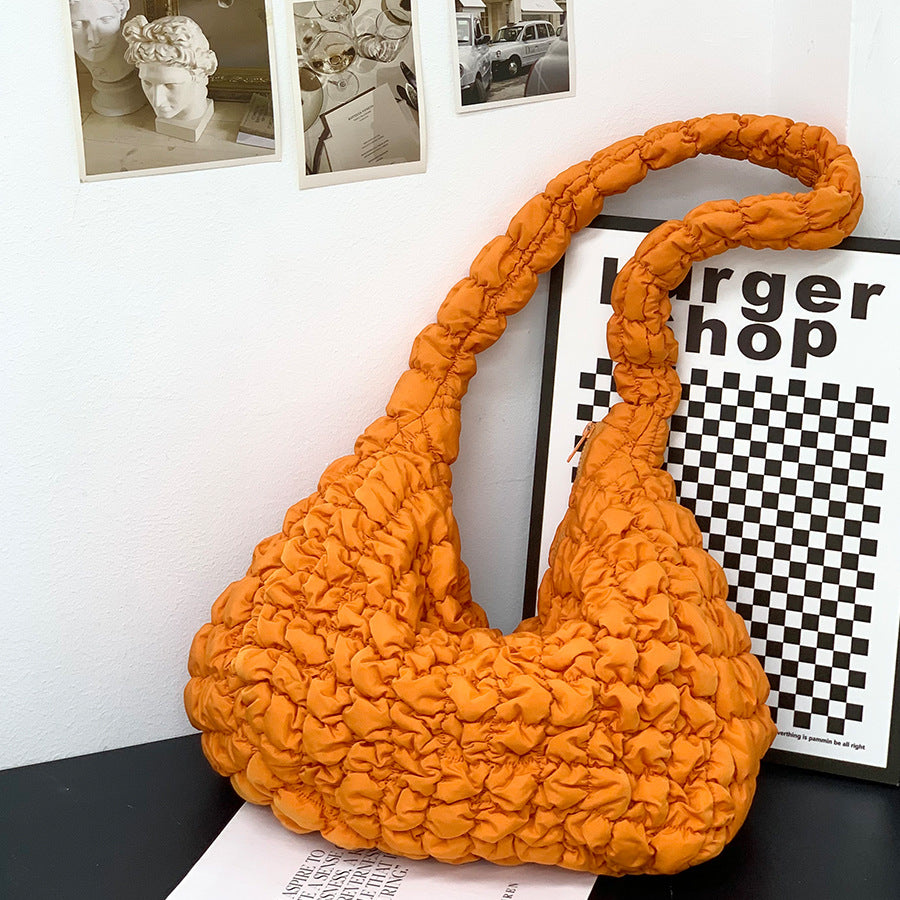 Women's Cloud Pleated Crossbody Travel Bag