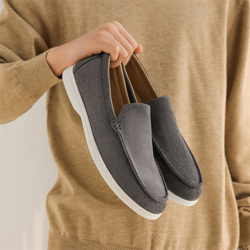 Men's Matte Suede Slip-On Loafers