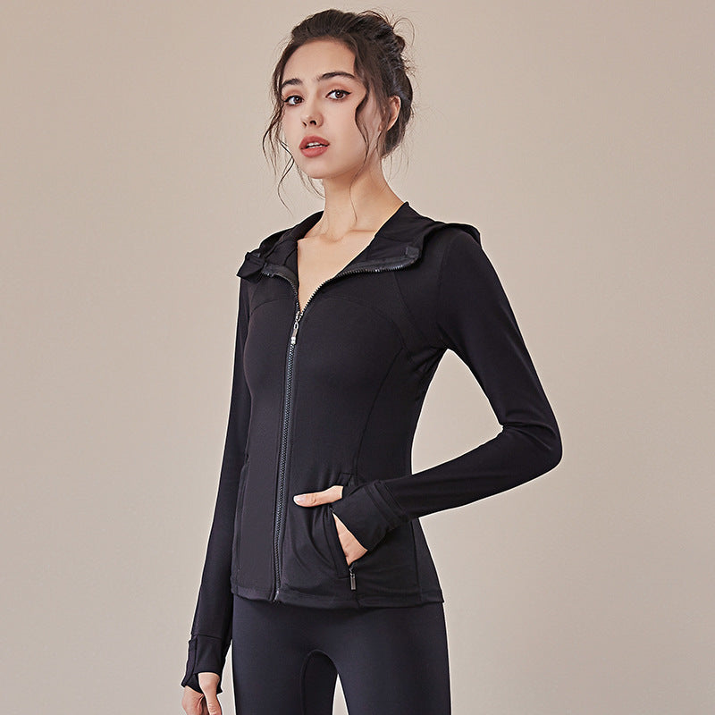 Nude Women's Hooded Sportswear Jacket