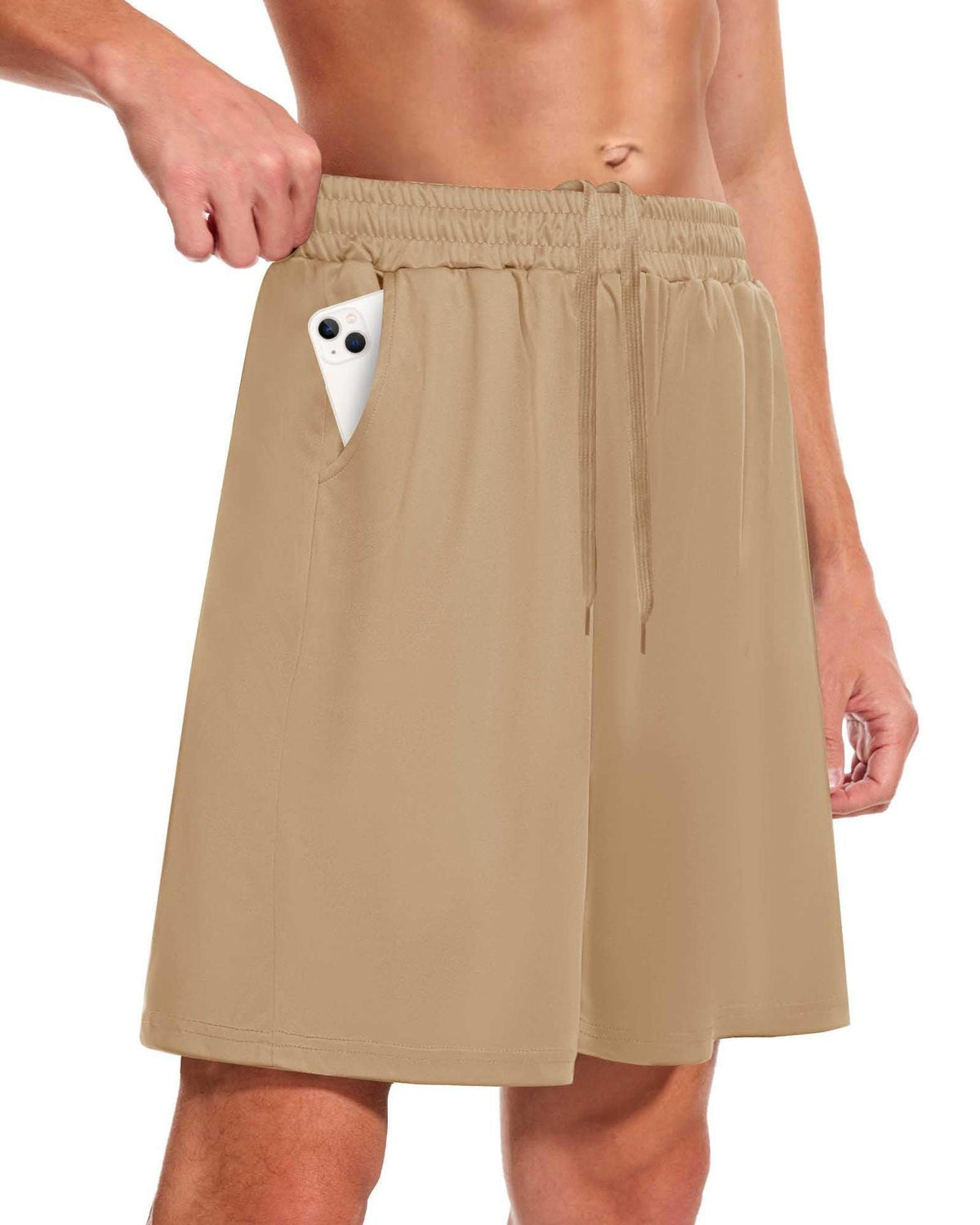 Men's Summer Outdoor Loose-Fitting Quick-Dry Breathable Pocket Casual Basketball Running Fitness Shorts