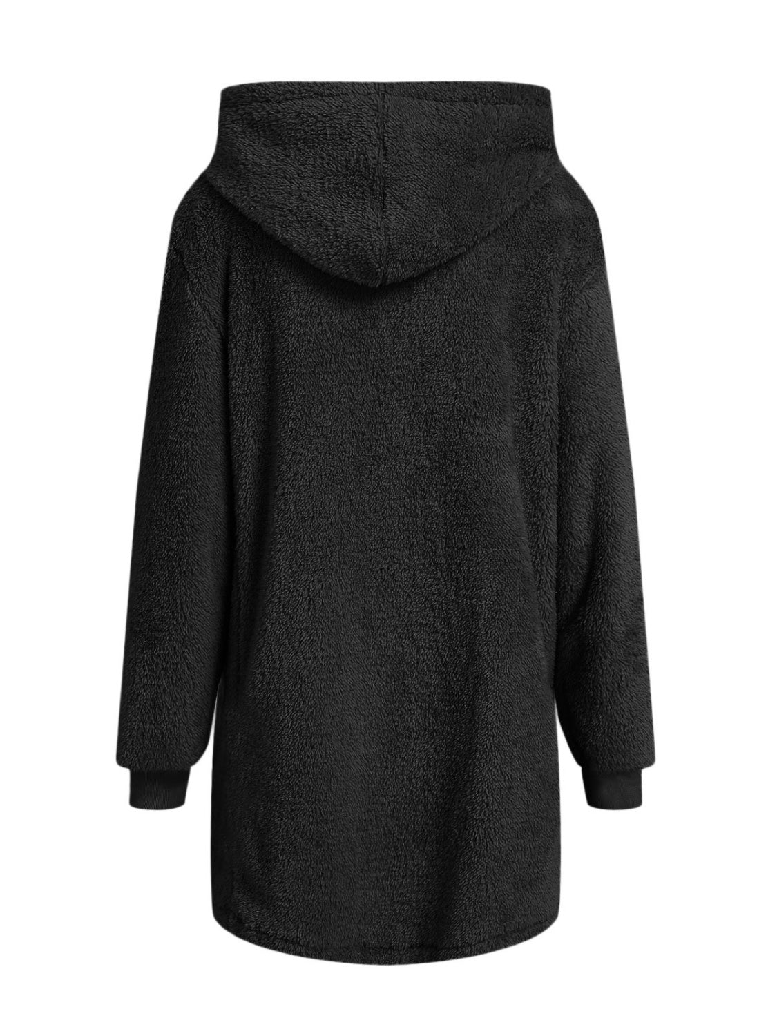 Chaqueta con capucha, manga larga y cremallera, con bolsillos afelpados