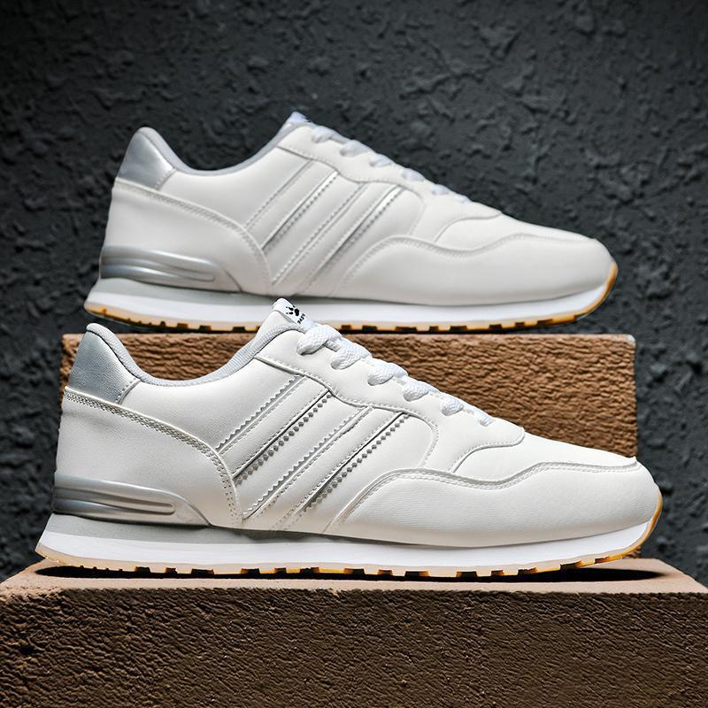 Men's Leather Casual Lightweight Sneakers