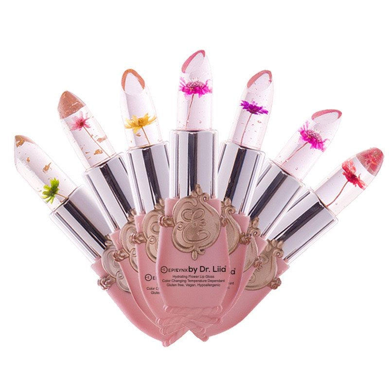Color-Changing Flower Lip Gloss – Vegan, Gluten-Free, Hydrating Lip Balm