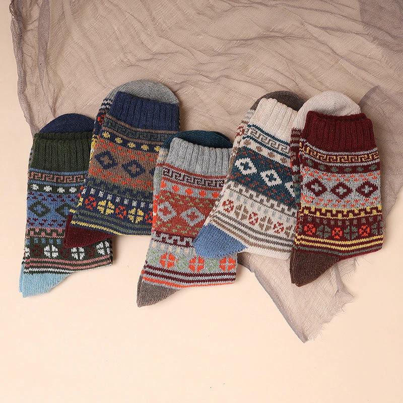 Men's 5-10 Pairs Retro Thick Socks