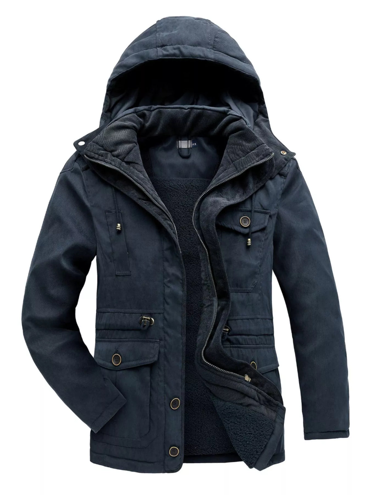 Men's Winter Hooded Zip Up Jacket