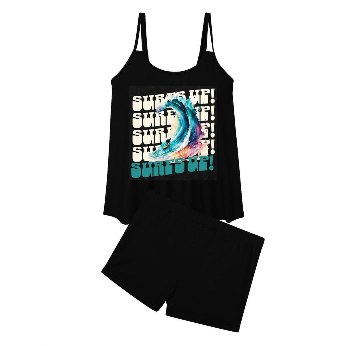 Surf's Up Tankini 2-Piece Swimsuit (Front Printing)