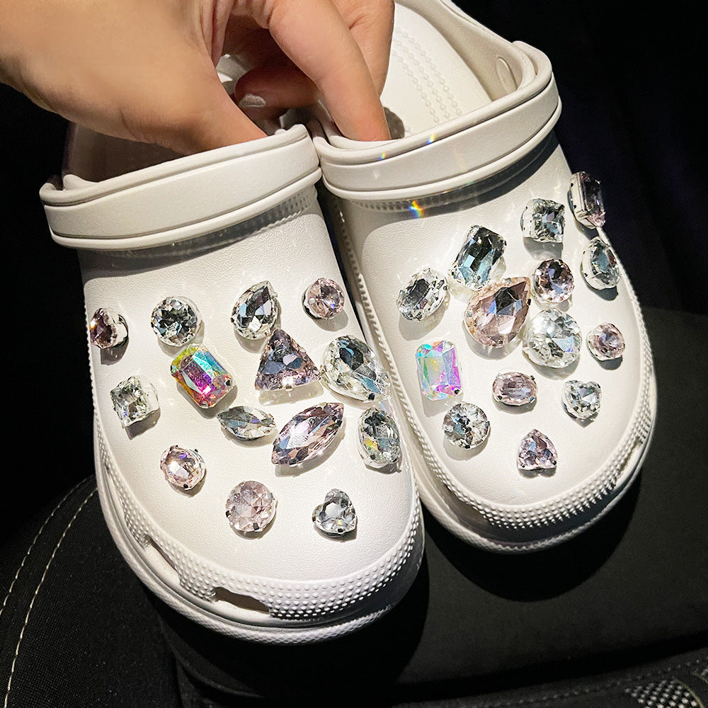 Shoe Buckle Shoes Flower Slippers Sandal Accessories