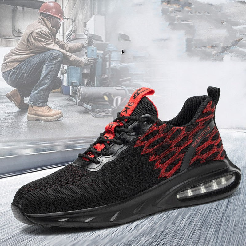 Flying Woven Mesh Lace-Up Shoes