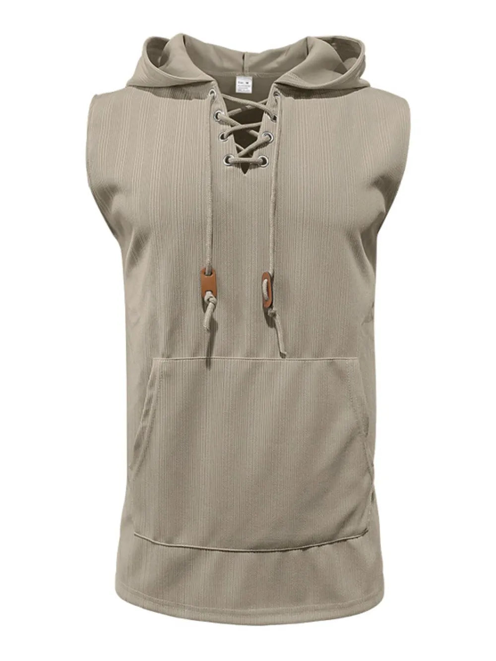 Sudadera con capucha y cordones para hombre