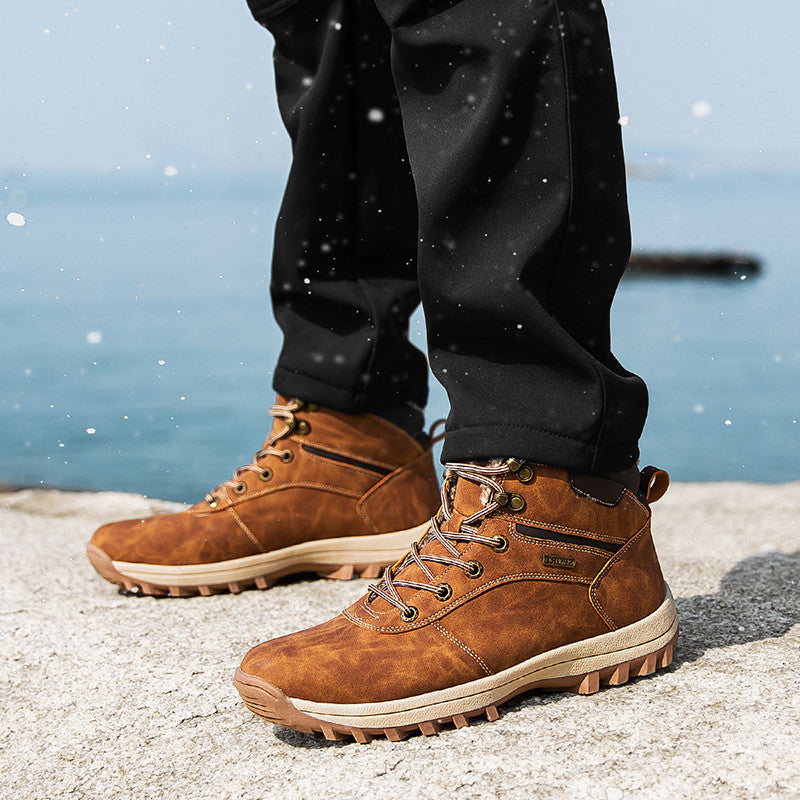 Men's Fleece-Lined Martin Boots