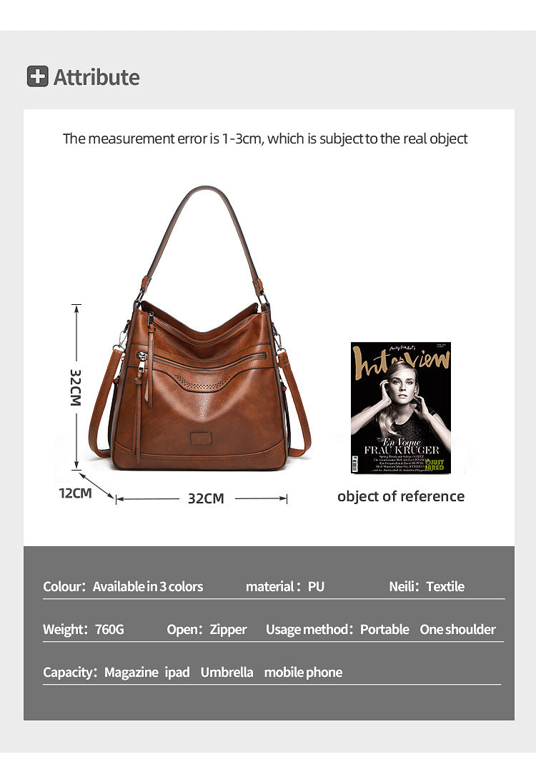 Women's Vintage Multi-Pocket Travel Tote Travel Bag