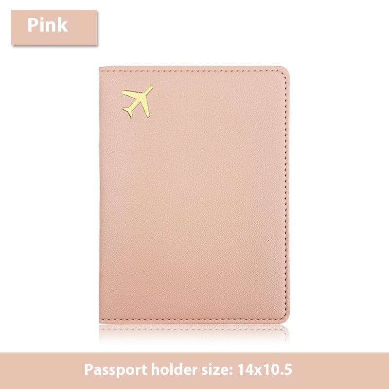 Multifunctional Id Bag Pu Leather Passport Cover