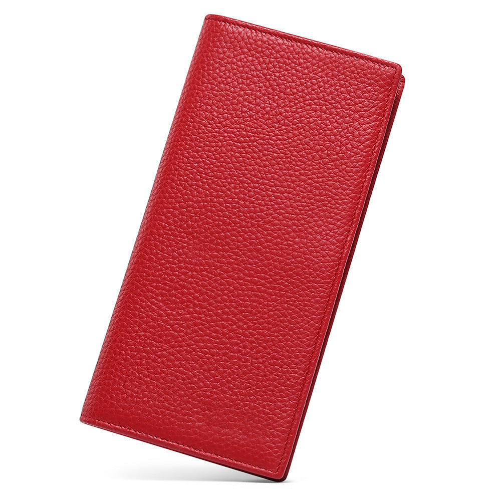 GOIACII Anti-Scanning Womens Long Wallet Ultra-Thin European And American Style Minimalist
