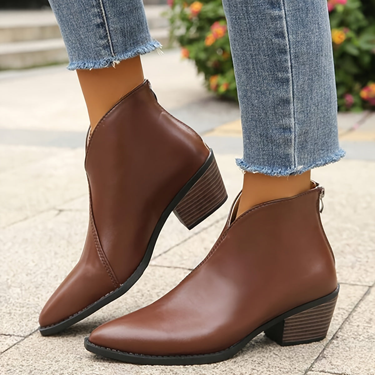 Women's Pointed-Toe Ankle Boots