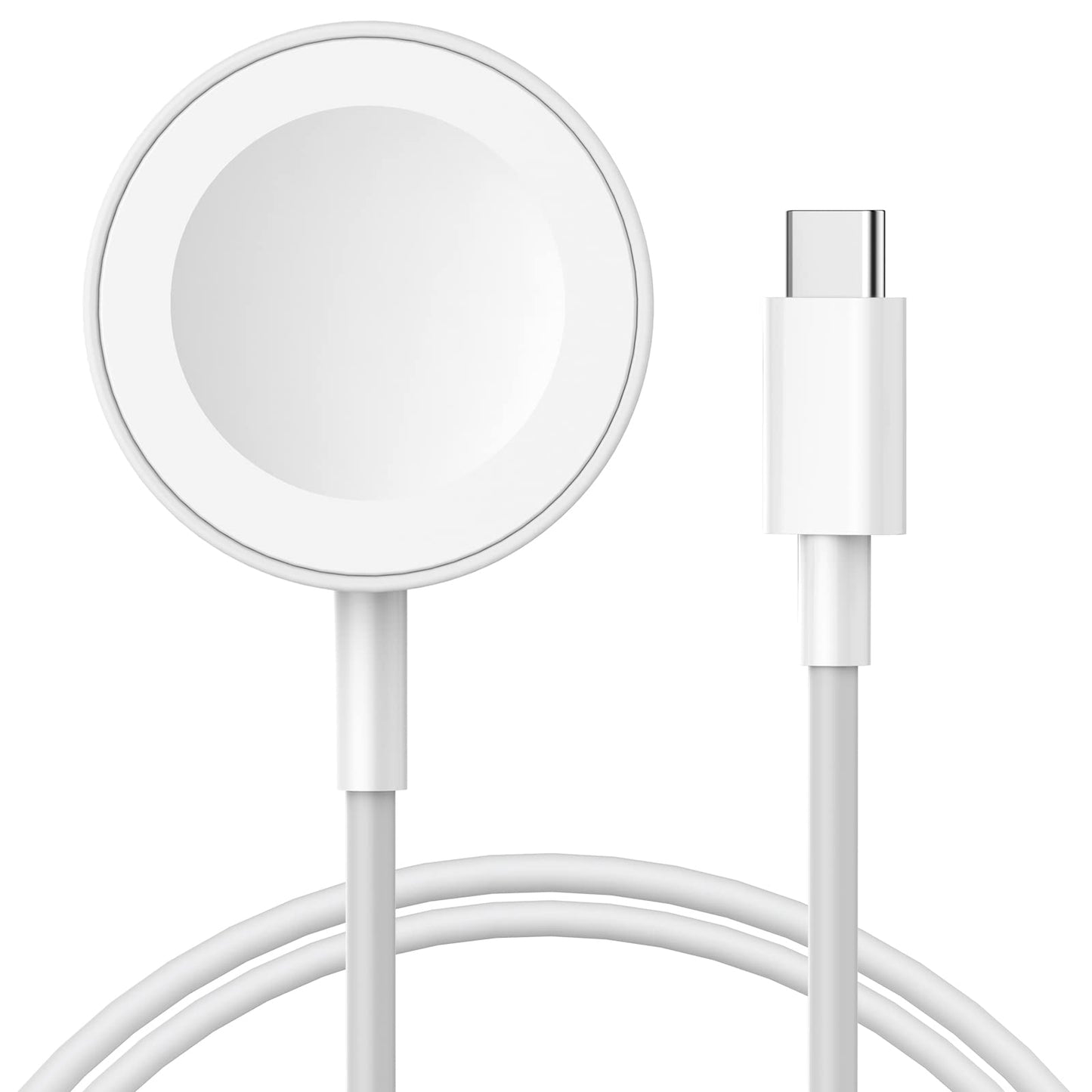 for Apple Watch Charger1pc/Pack 6.5ft USB C iWatch Charger CableCompatible with Apple Watch Series White