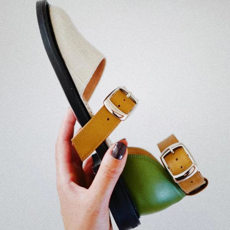Women's Closed Toe Flat Sandals