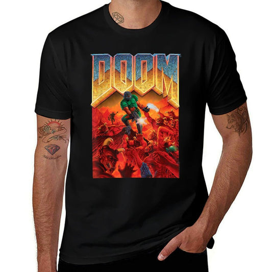 Camiseta Resistente al Olor con el Arte de Portada del Videojuego DOOM de 1993
