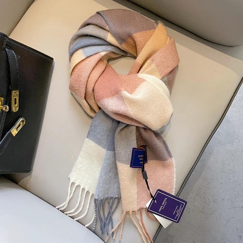 Men's Wool Scarf Winter