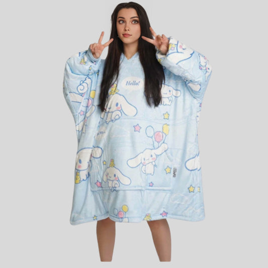 Cinnamoroll Wearable Blanket Hoodie for Kids & Adults | OLM Toys