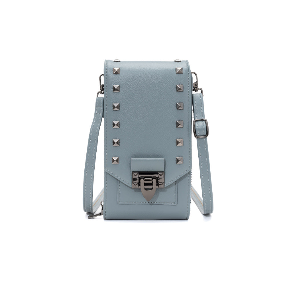 Women's Rivet Design Crossbody Bag