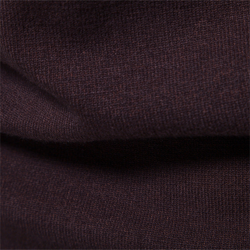 10-Color Autumn And Winter Thickened Men's Sweater, Round Neck Slim-Fit Men's Knitwear, Casual Men's Knit Top
