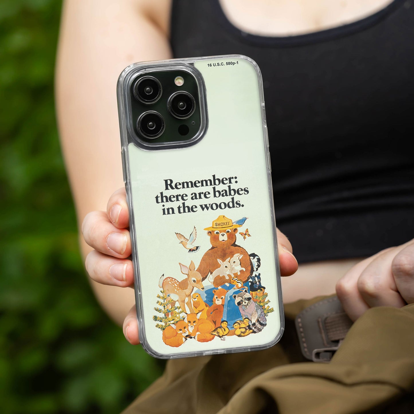 Smokey Bear Classic HD Apple iPhone 13 Series Mag-Safe Phone Case