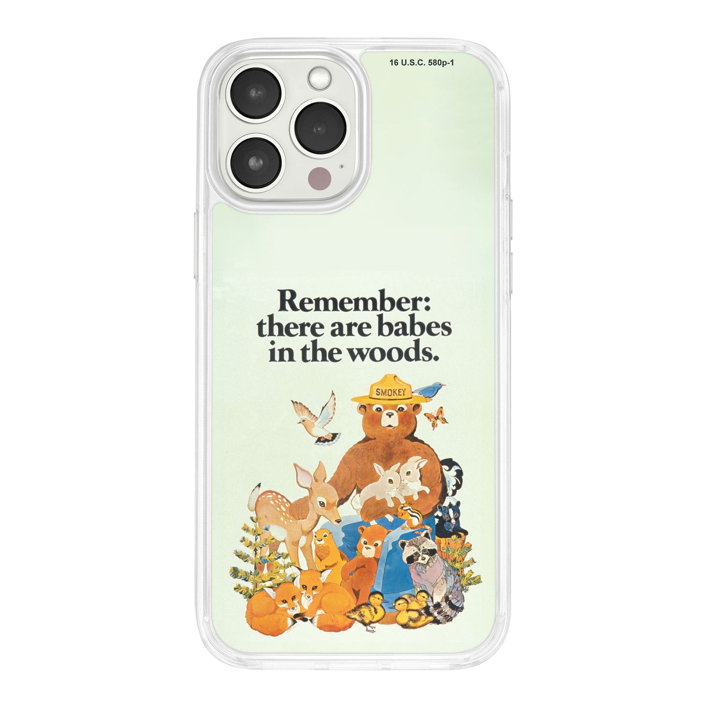 Smokey Bear Classic HD Apple iPhone 14 Series Mag-Safe Phone Case