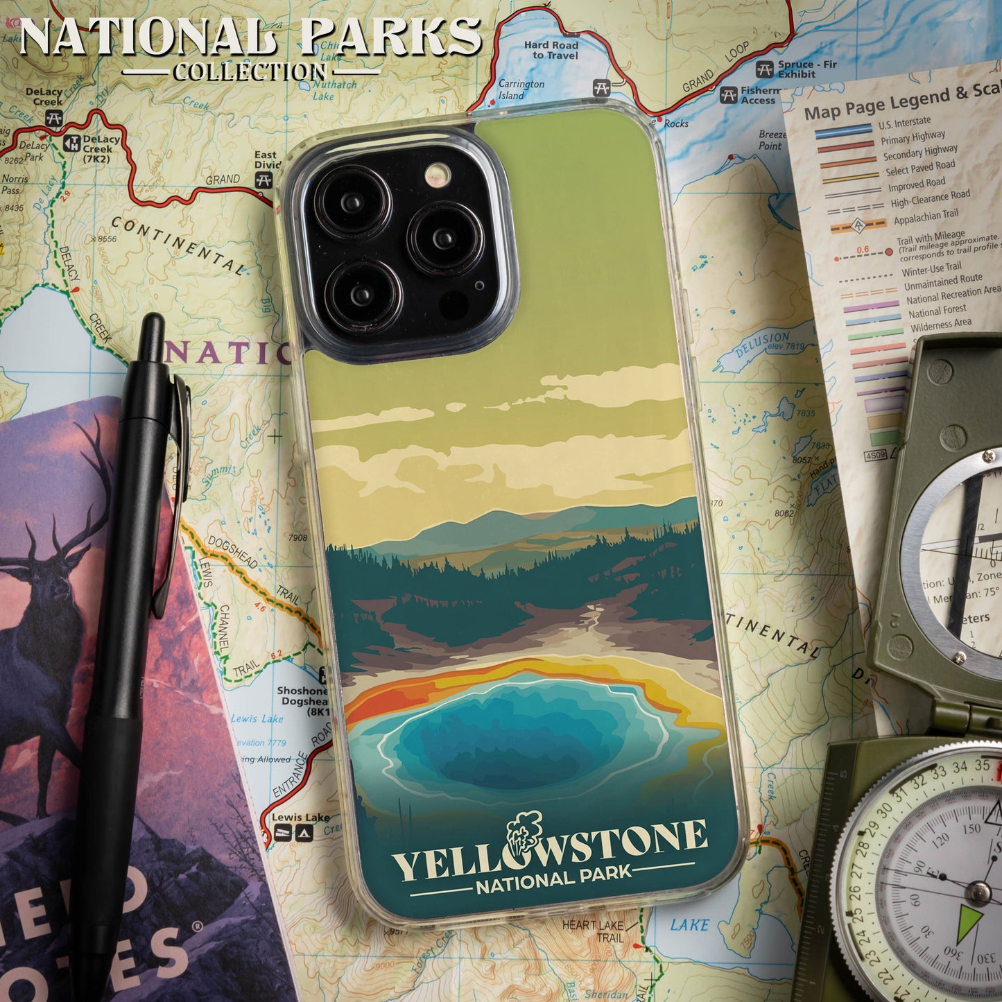 National Parks Yellowstone HD Apple iPhone 11 Series Phone Case