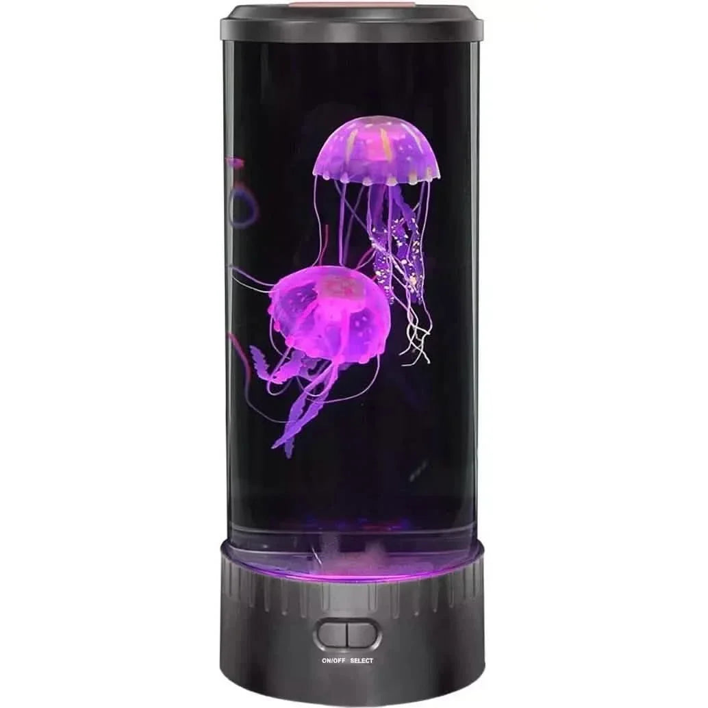 7" Jellyfish Lava Lamp Aquarium - Vibrant LED Lighting with 7 Dynamic Color Changing Settings