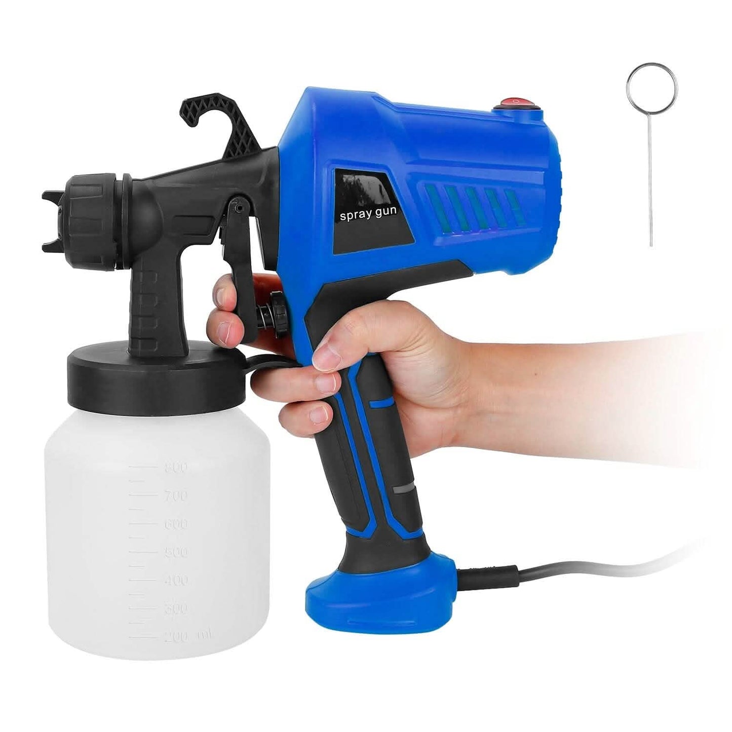700W Electric Paint Sprayer Handheld with 3 Spray Patterns 800ml