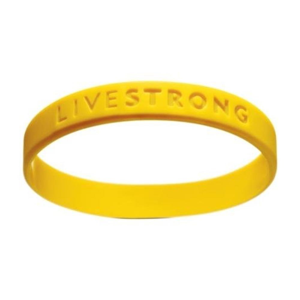 NIKE Official Live Strong Lance Armstrong Yellow Cancer Livestrong Rubber Wristband Bracelet Adult Size