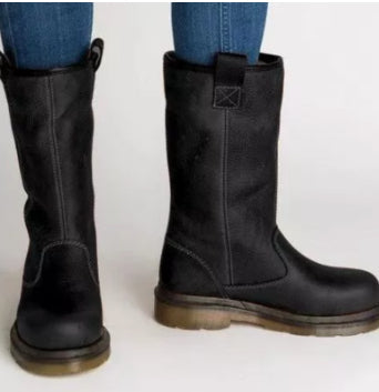 Women's Round-Toe Short Boots