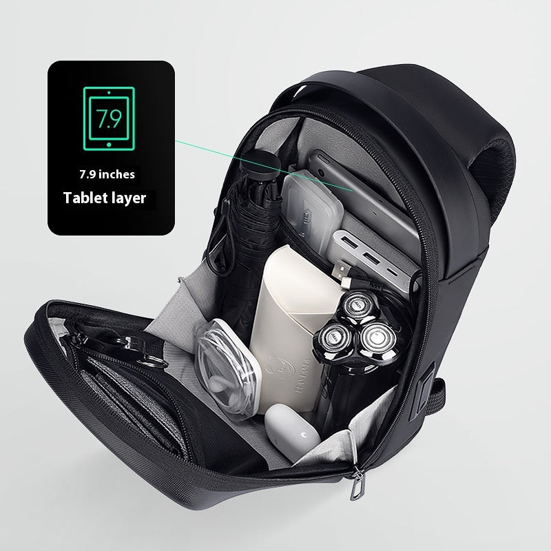 Men's Hard Shell Messenger Bag