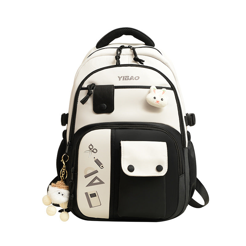 Large Capacity Color Contrast Casual Backpack