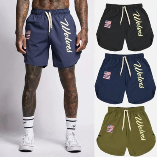 Pantalones Cortos Casuales Transpirables de Secado Rápido para Correr y Fitness para Hombre