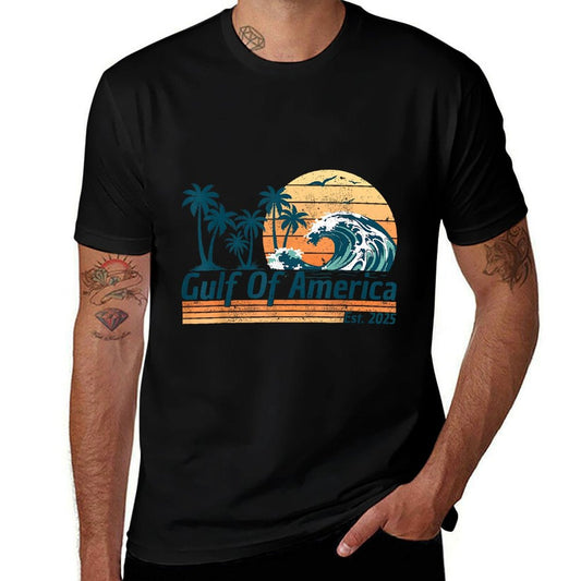 Camisa Golfo de EE. UU. América retro - Camisa Golfo de EE. UU. América - Camiseta resistente a las arrugas