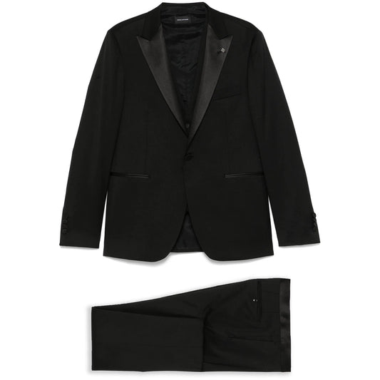 Tagliatore Black Suits - Single Breasted Suits Men
