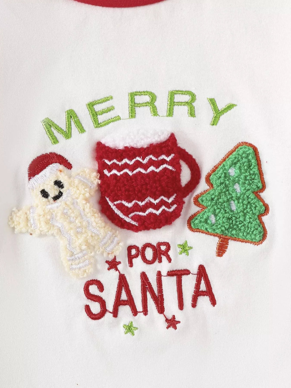 Children's Christmas Reindeer Striped Pajama Set