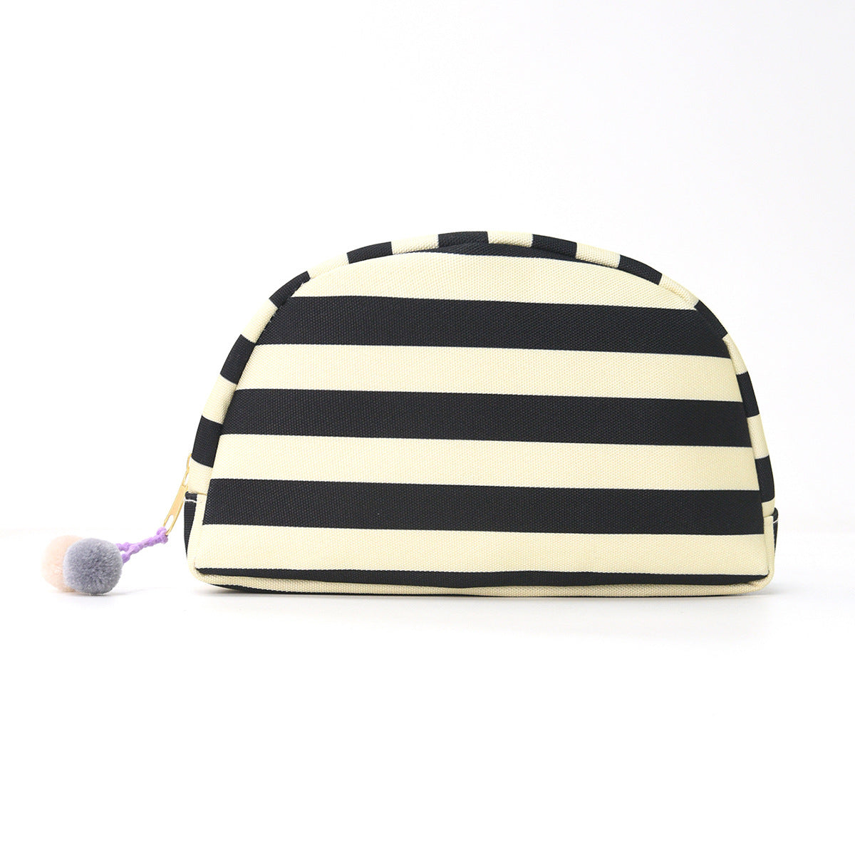 Striped Fashionable Shell-Shaped Makeup Bag