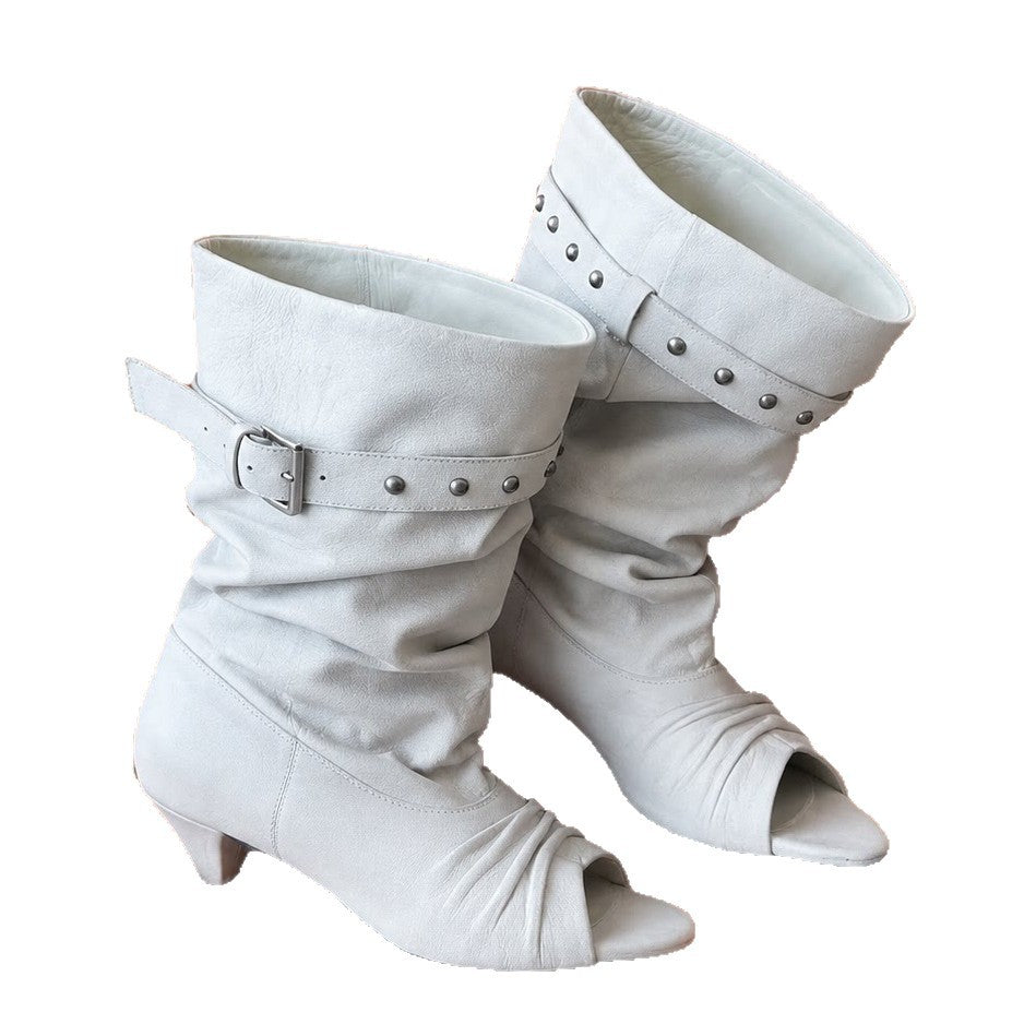 Over-the-knee Wide-leg Thigh-high Boots For Women With A Chunky Heel