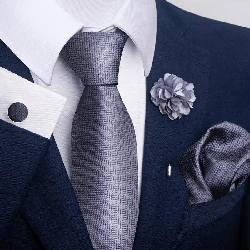 Men's Tie and Pocket Square Combo