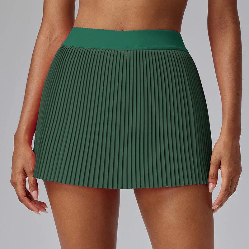 Golf Tennis Slimming High Waist Running Sports Anti-exposure Fitness Skirt