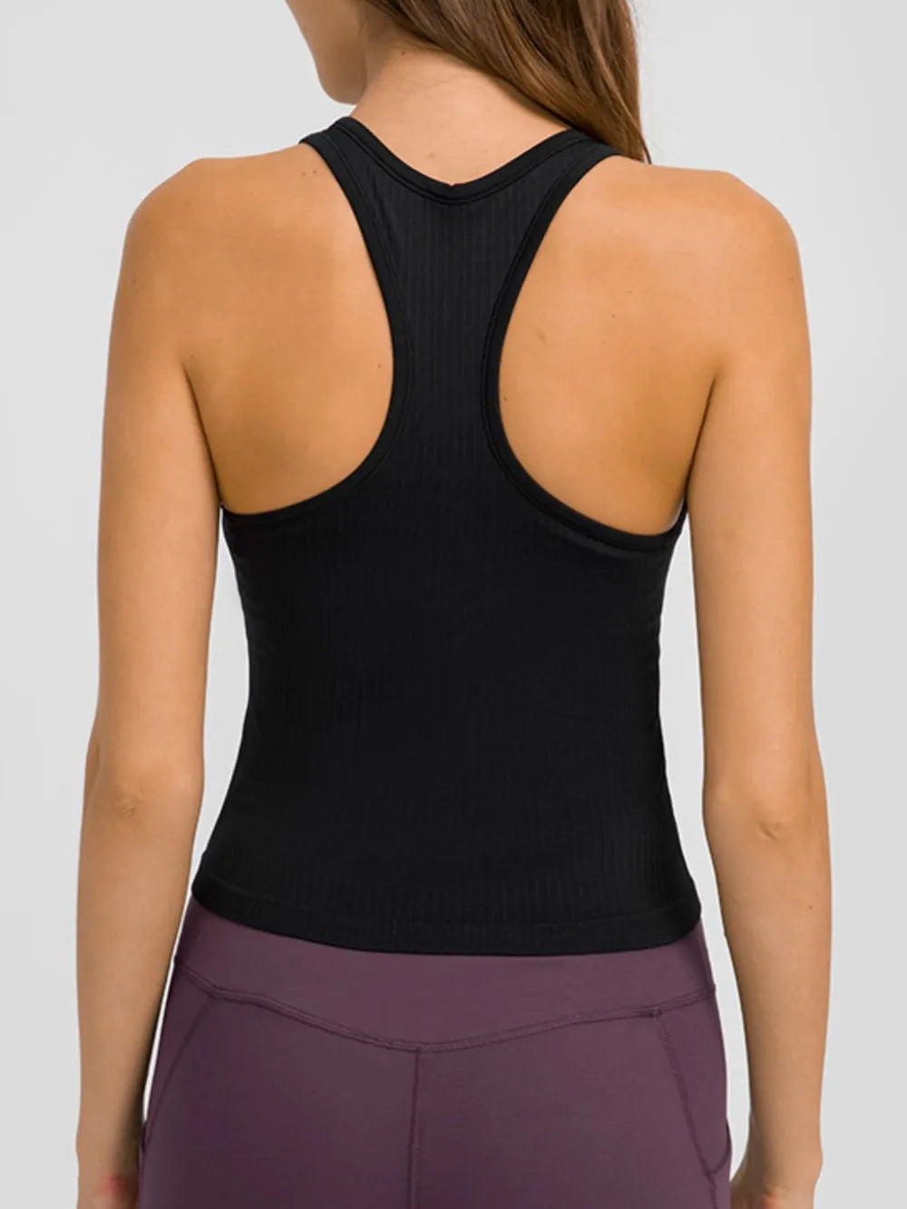 Camiseta sin mangas deportiva Millennia con espalda de nadador y cuello redondo