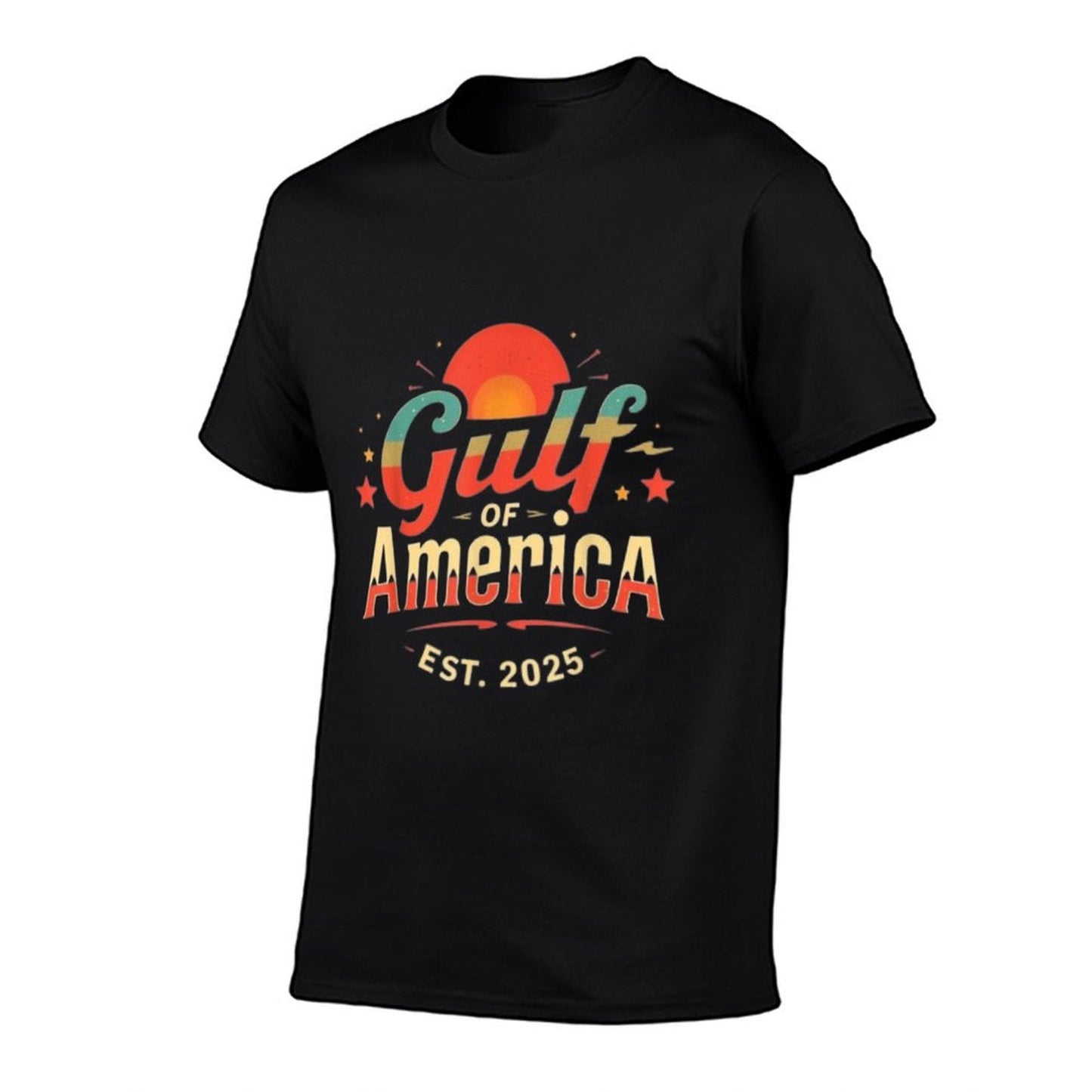 Gulf Of USA America Est 2025 Vintage Retro American Gulf US Graphic-printed T-Shirt